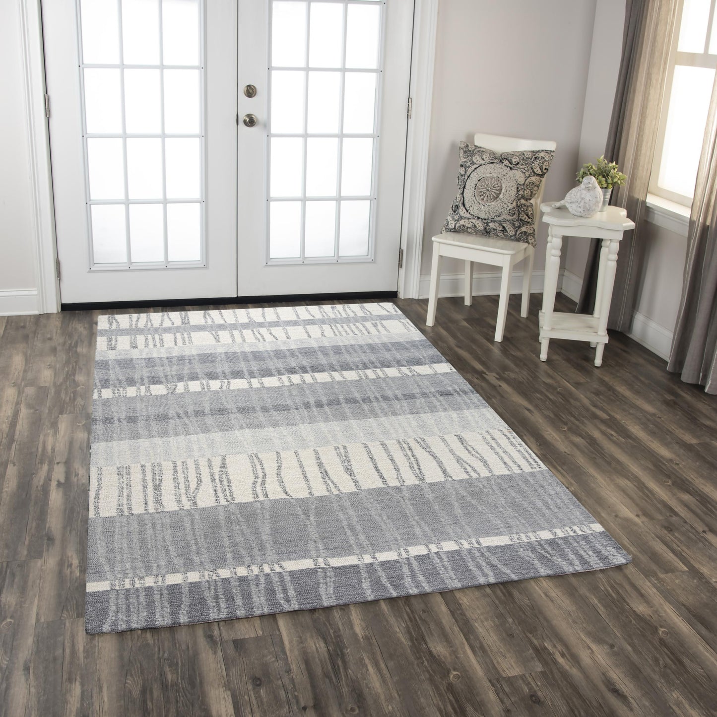 Taylor TAY889 Gray Hand Tufted Rug - Rizzy