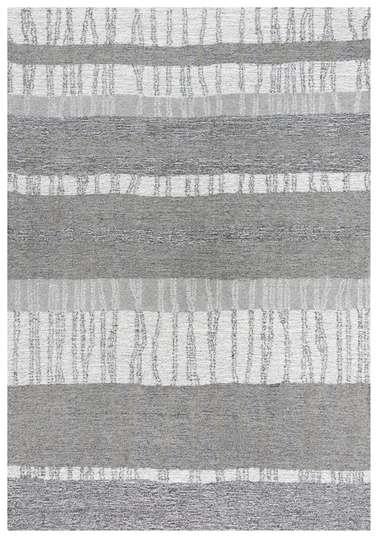 Taylor TAY892 Gray/Natural Hand Tufted Rug - Rizzy