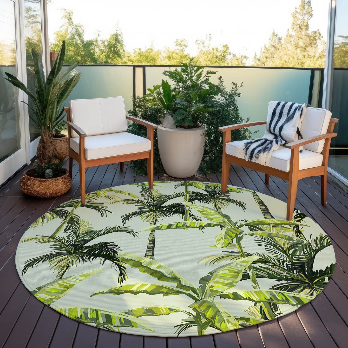 Indoor/Outdoor Tropics TC10 Aloe Washable