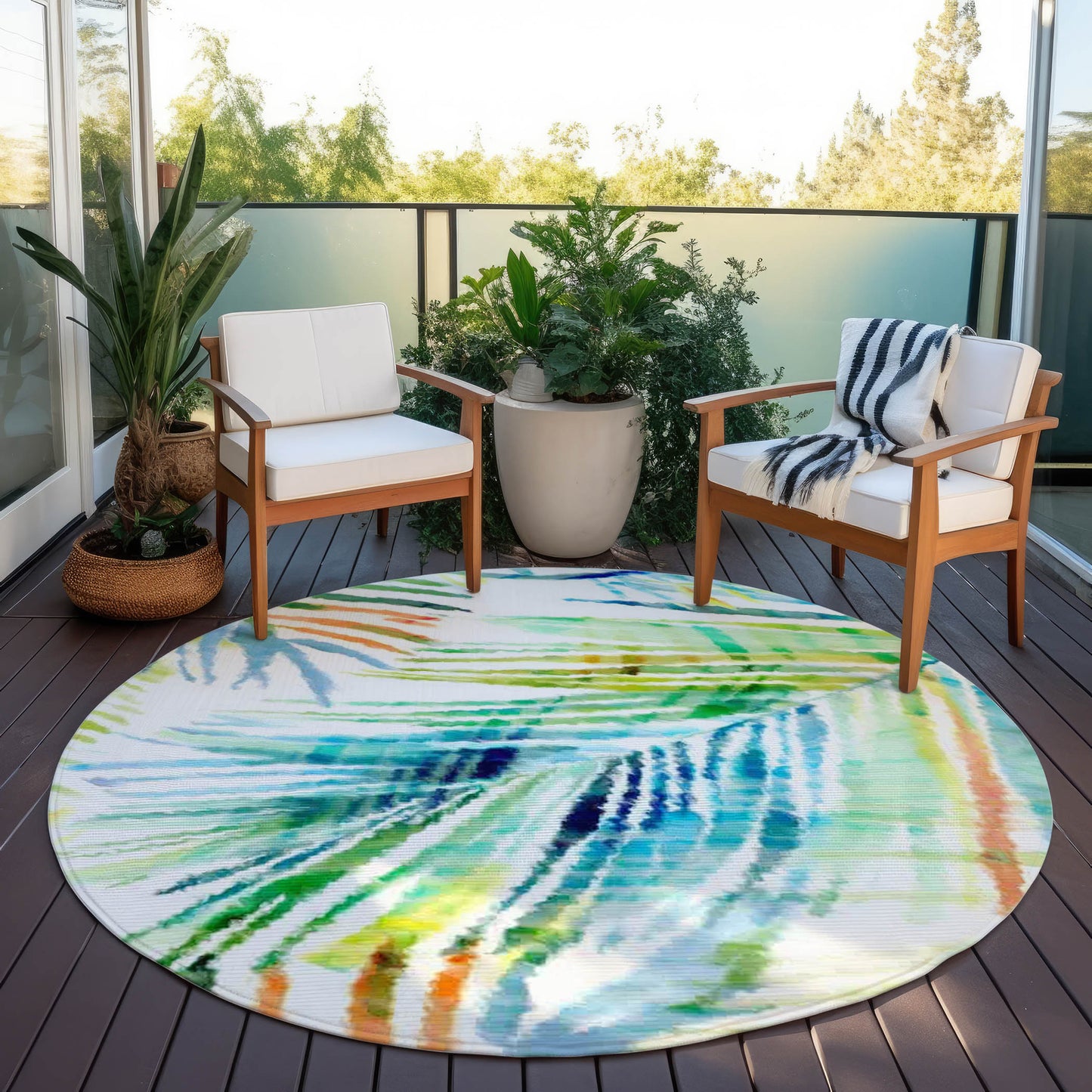 Indoor/Outdoor Tropics TC4 Meadow Washable