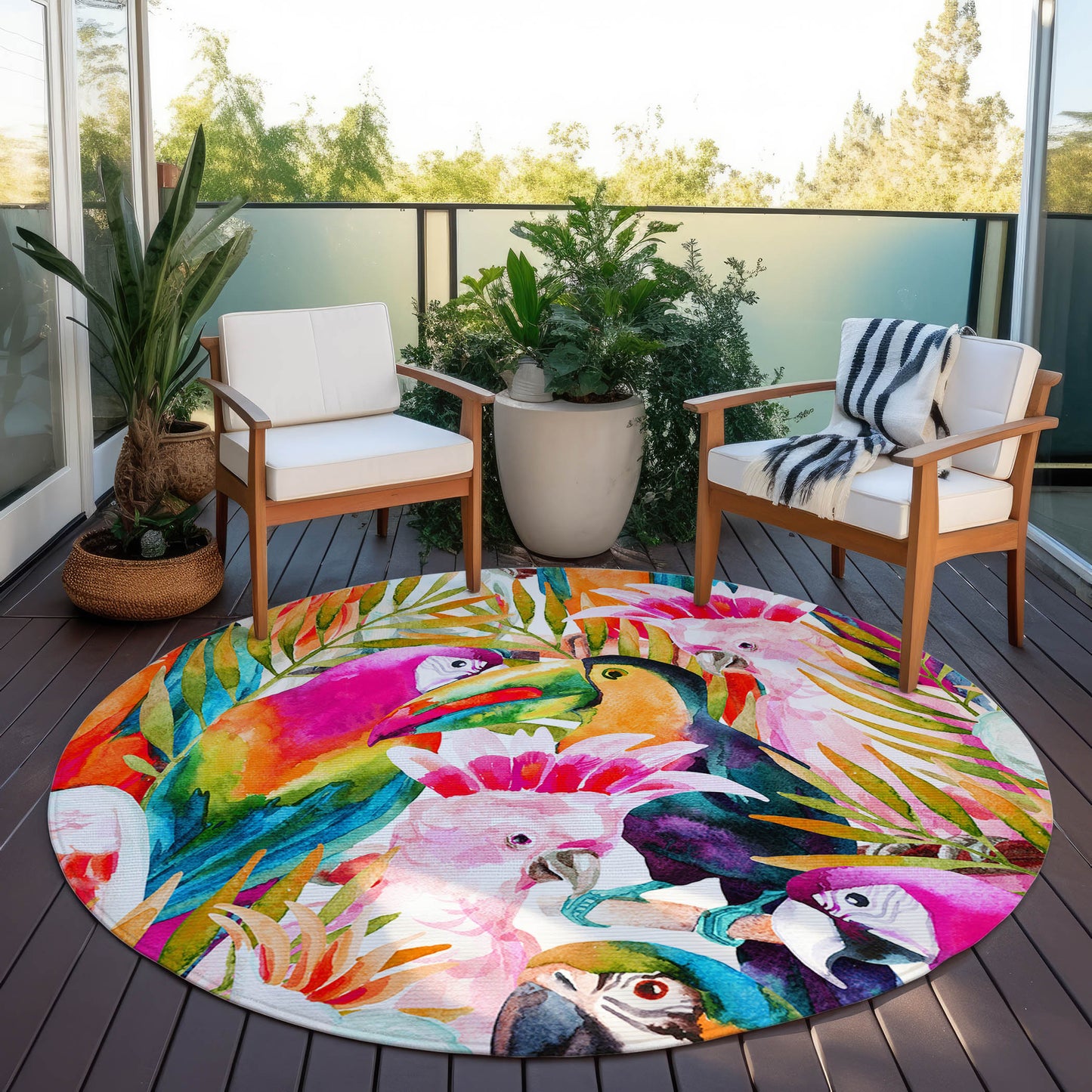 Indoor/Outdoor Tropics TC5 Confetti Washable