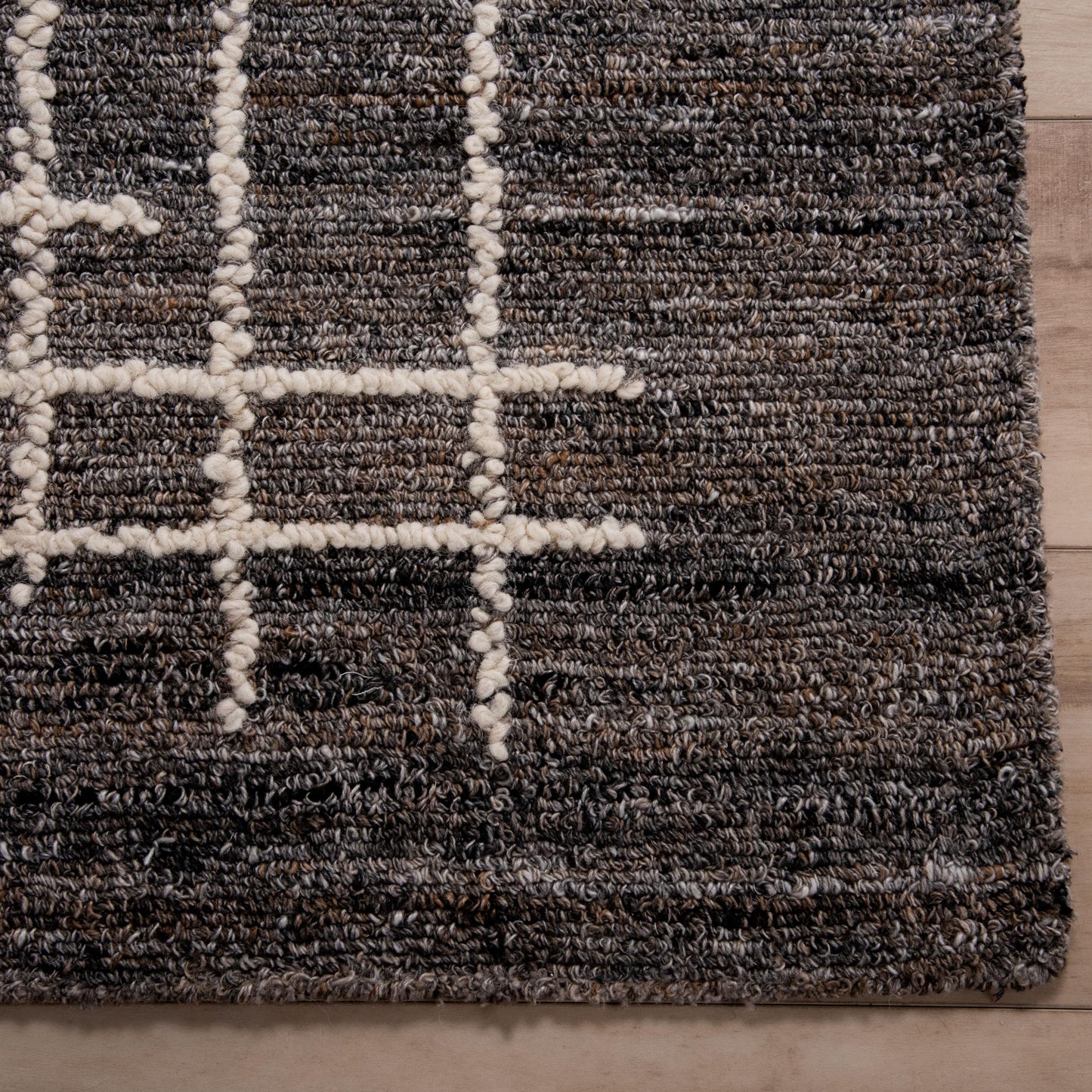 Timber TIM696 Dk.Brown Hand Tufted Rug - Rizzy