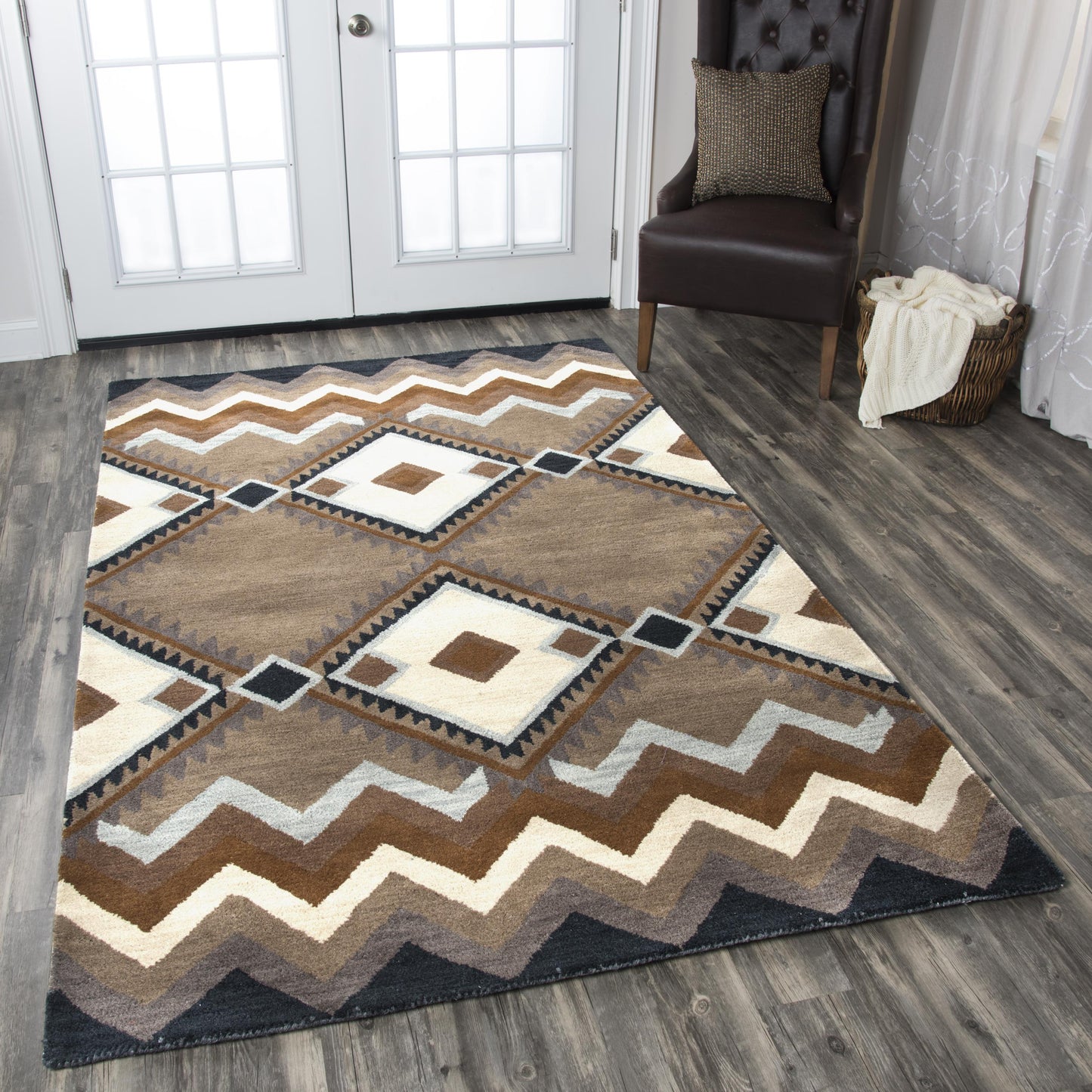 Tumble Weed Loft TL9147 multi Hand Tufted Rug - Rizzy