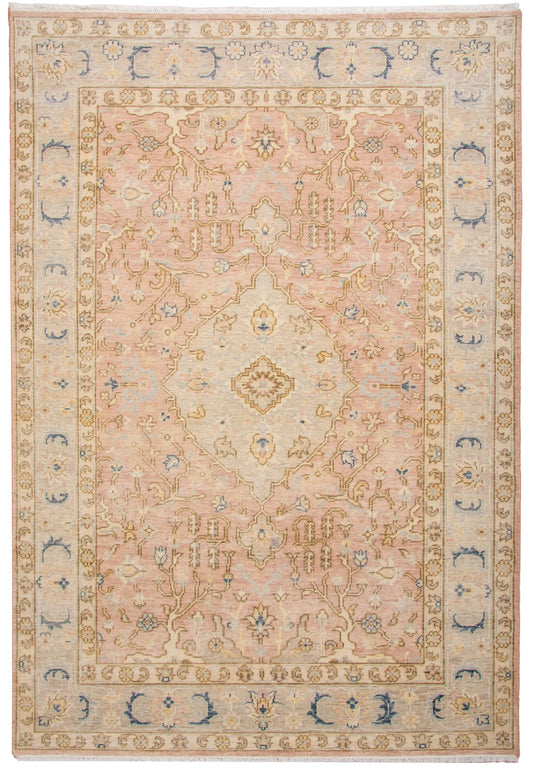 Tuscany TUS711 Dusty Rose Hand Knotted  Rug - Rizzy