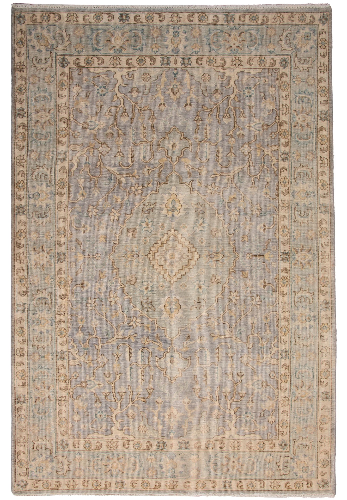 Tuscany TUS712 Gray Hand Knotted  Rug - Rizzy