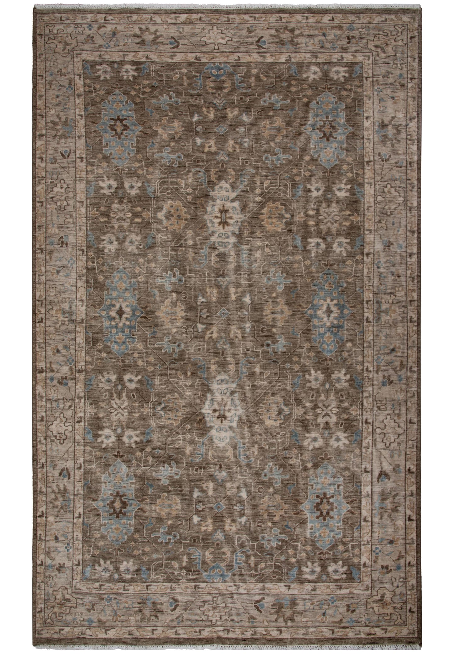 Tuscany TUS715 Brown Hand Knotted  Rug - Rizzy