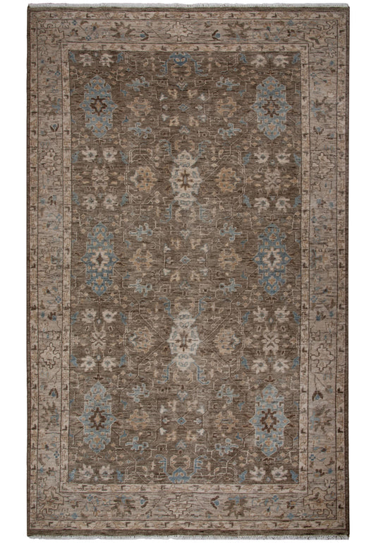 Tuscany TUS715 Brown Hand Knotted  Rug - Rizzy