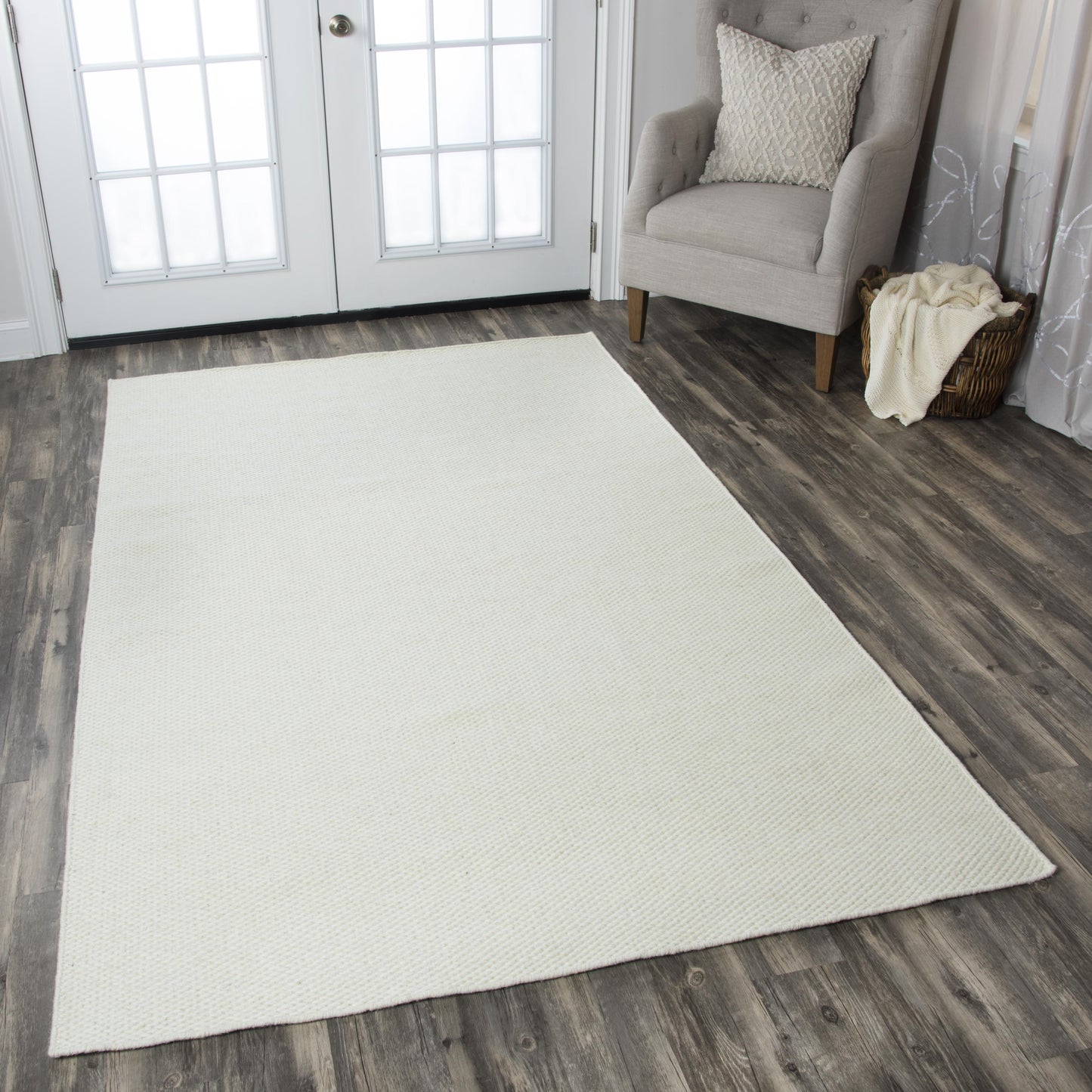 Twist TW3065 off white  Hand Woven Rug - Rizzy