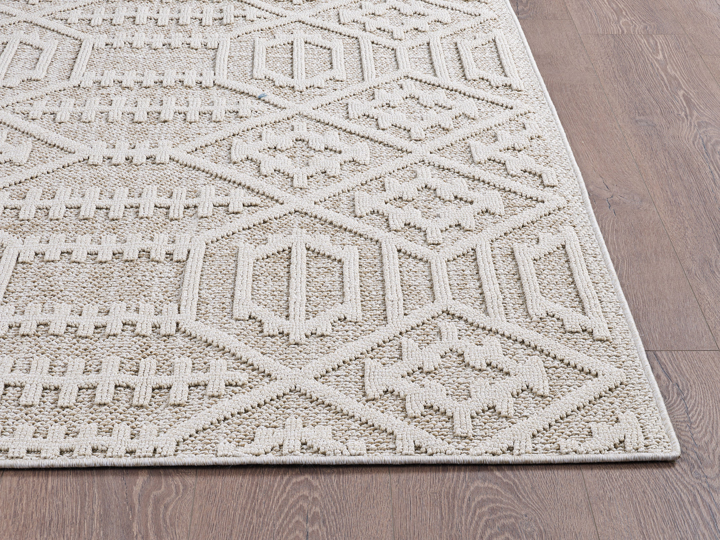 Terra 6772 Taupe Antonia Machine Woven Performance Area Rug - Kas