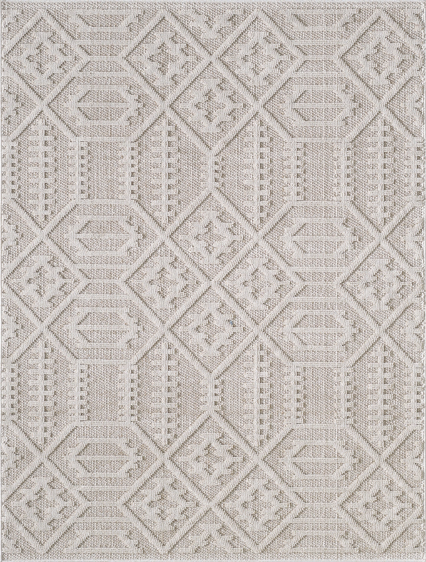 Terra 6772 Taupe Antonia Machine Woven Performance Area Rug - Kas