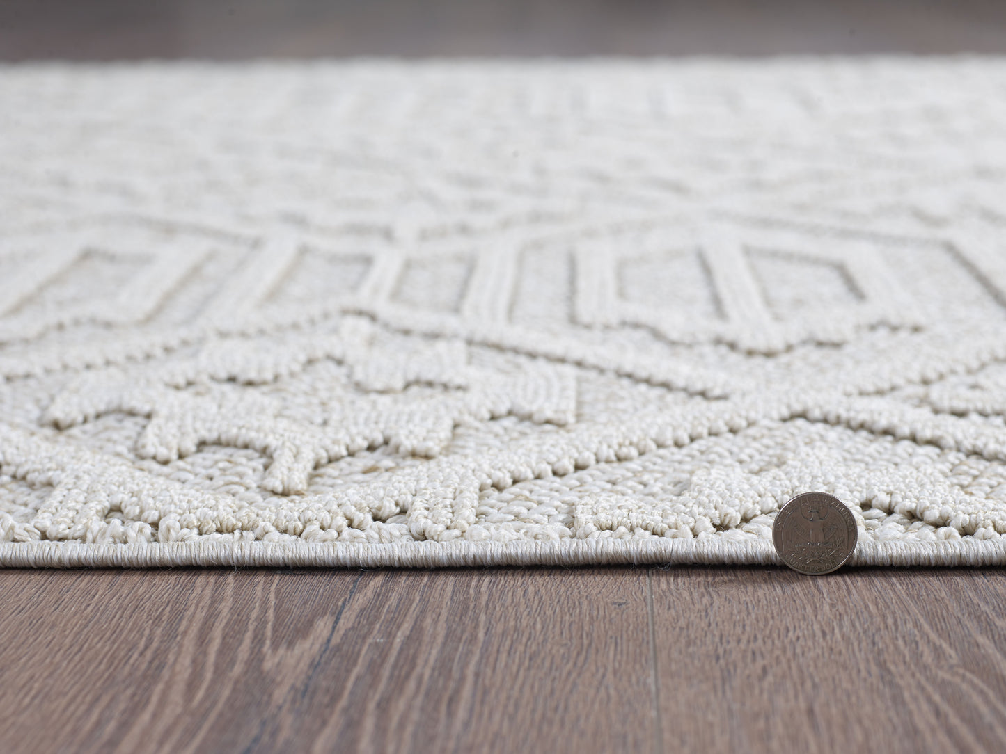 Terra 6772 Taupe Antonia Machine Woven Performance Area Rug - Kas