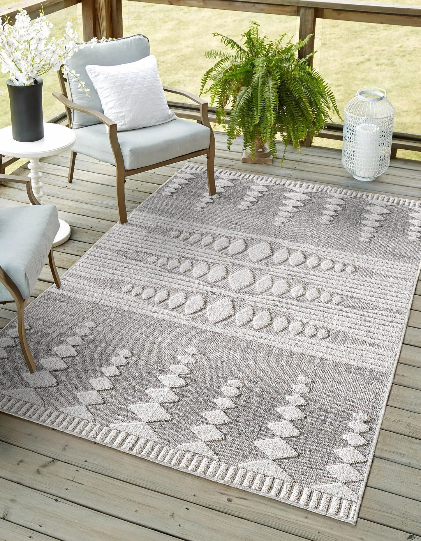 Terra 6774 Natural Beats or Pulse Machine Woven Performance Area Rug - Kas