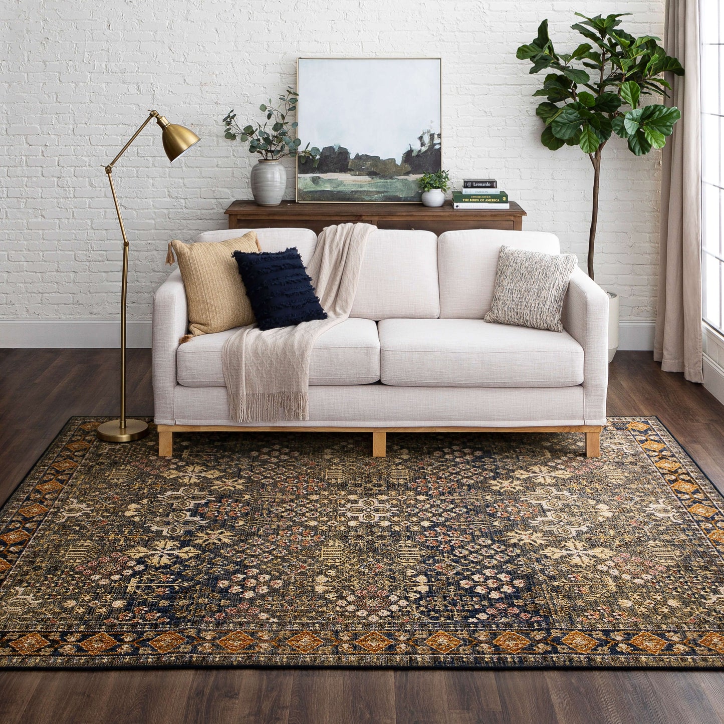 Karastan Rugs Topkhana Navy Area Rug