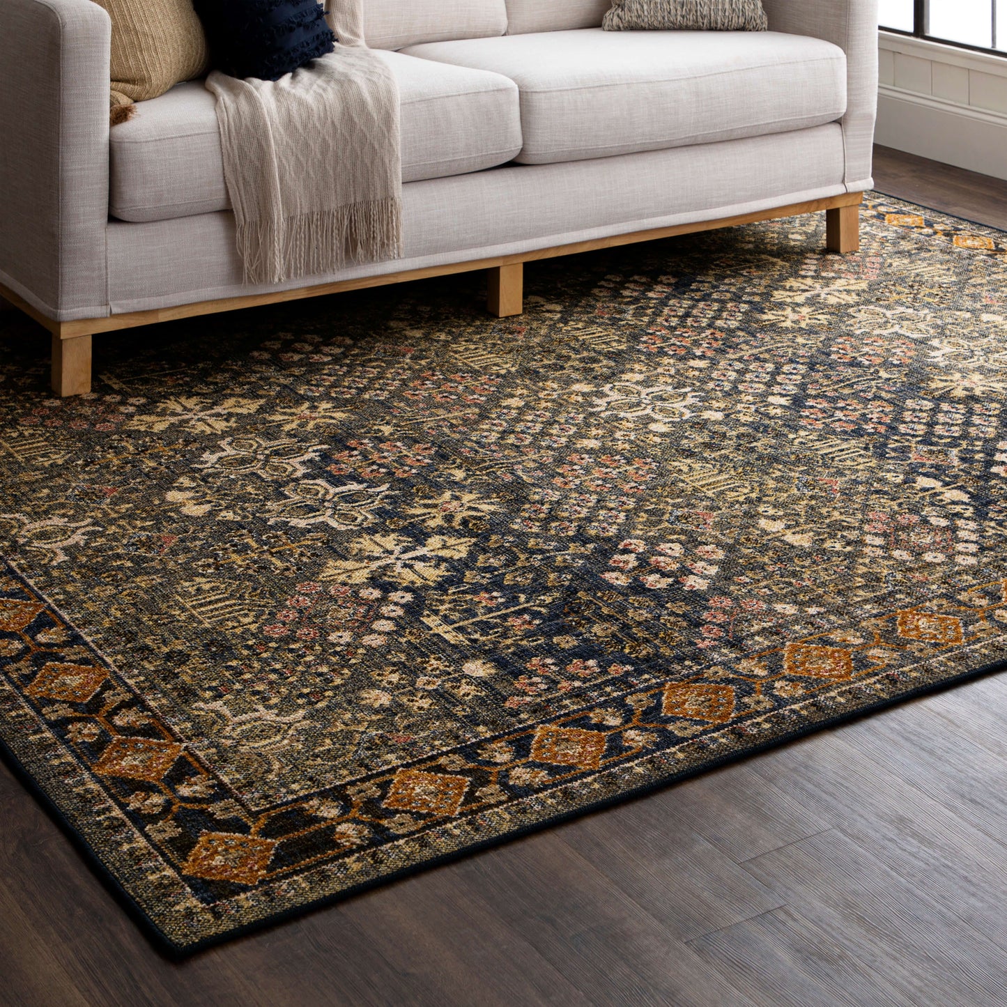 Karastan Rugs Topkhana Navy Area Rug