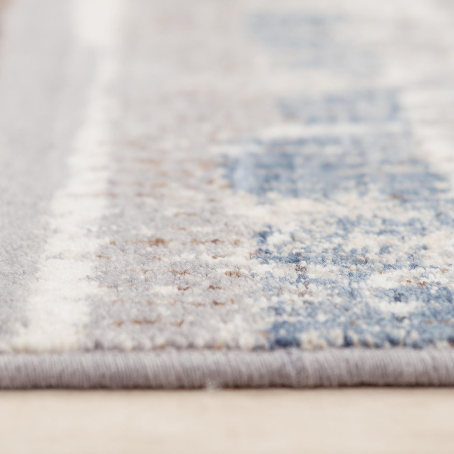 Ventura VRA746 Blue Power Loomed Rug - Rizzy