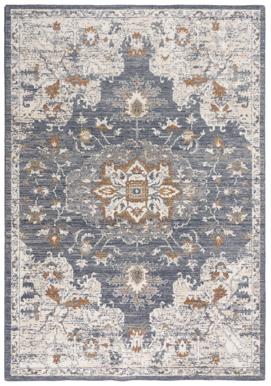 Ventura VRA750 Blue Power Loomed Rug - Rizzy