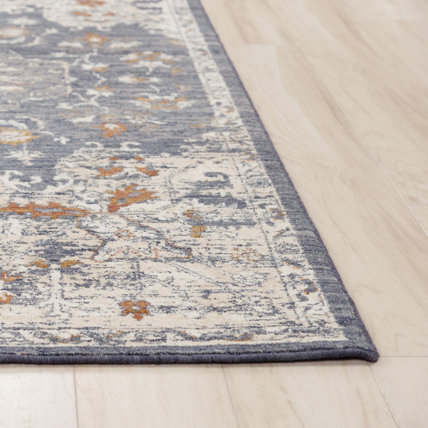 Ventura VRA750 Blue Power Loomed Rug - Rizzy