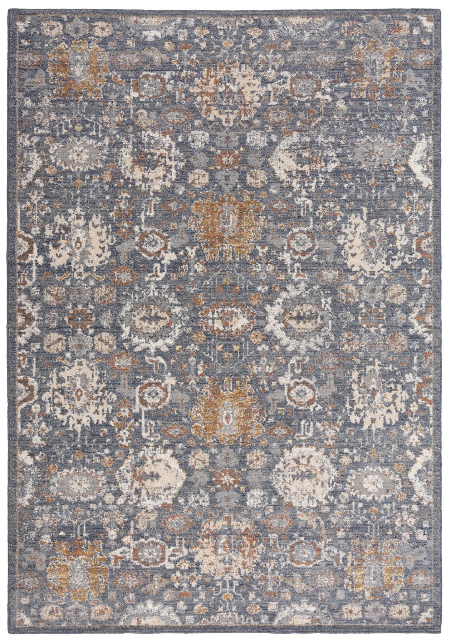 Ventura VRA752 Blue Power Loomed Rug - Rizzy