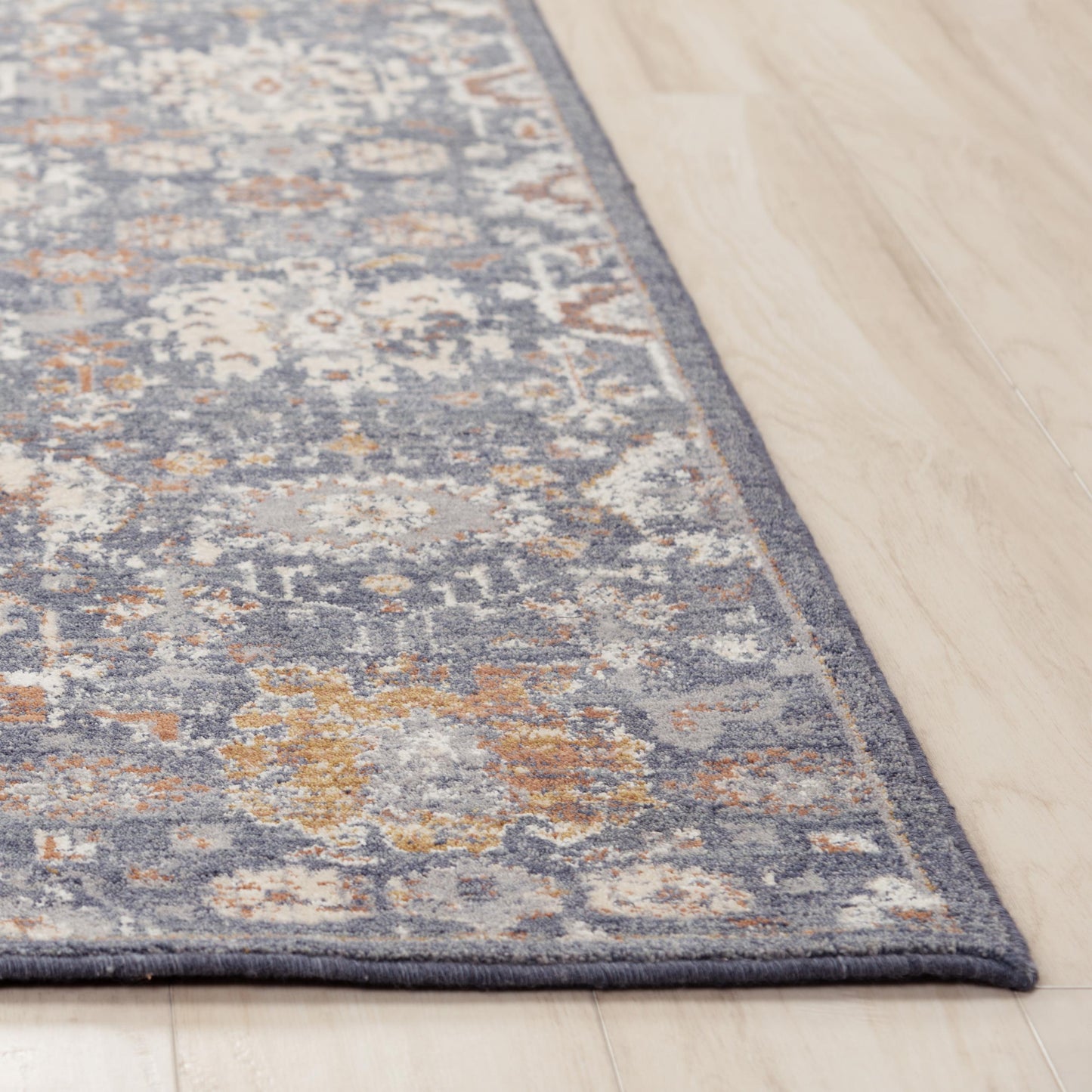 Ventura VRA752 Blue Power Loomed Rug - Rizzy