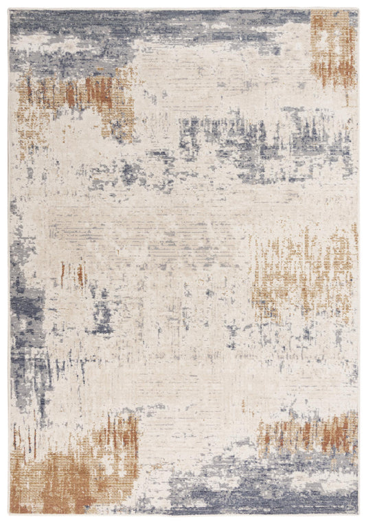 Ventura VRA753 Beige/Multi Power Loomed Rug - Rizzy