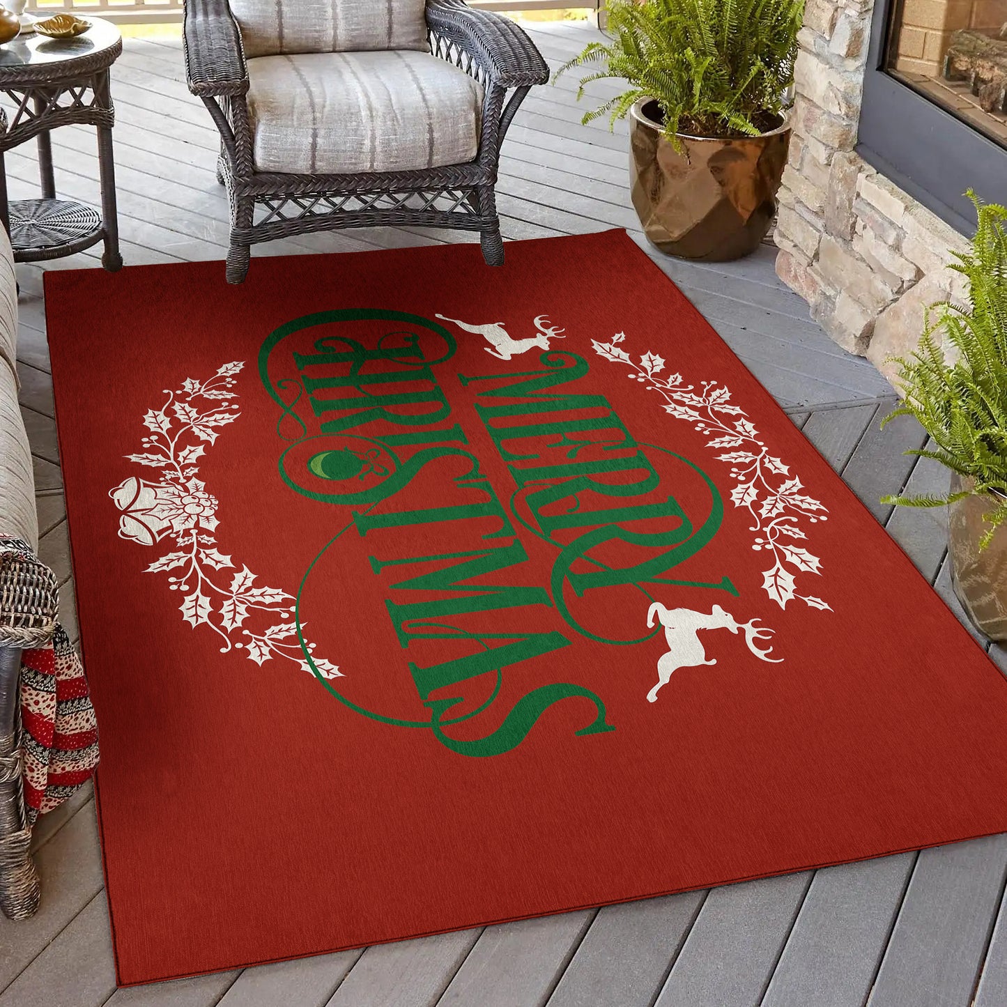 Indoor/Outdoor Wonderland WN6 Red Washable