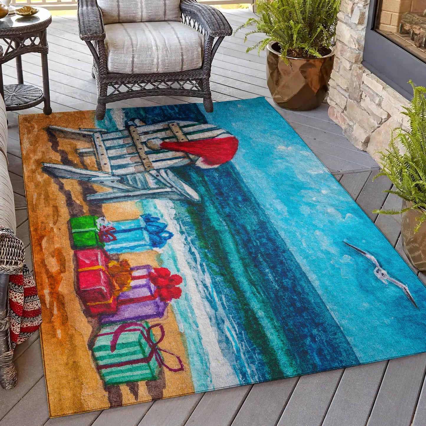 Indoor/Outdoor Wonderland WN9 Ocean Washable