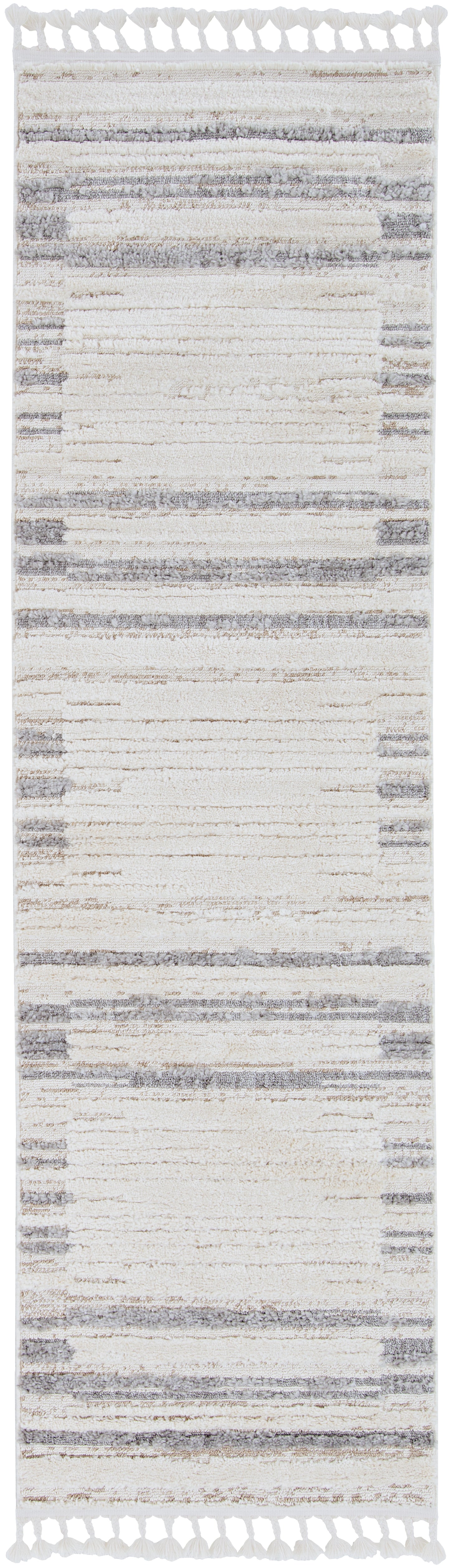 Willow 1106 Ivory Grey Landscape Machine Woven Performance Area Rug - Kas