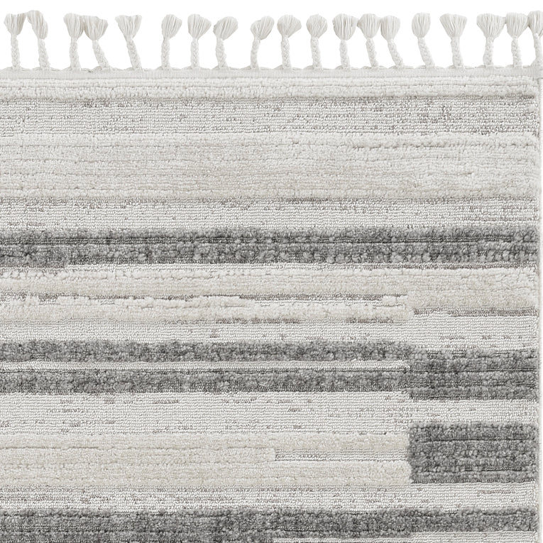 Willow 1106 Ivory Grey Landscape Machine Woven Performance Area Rug - Kas