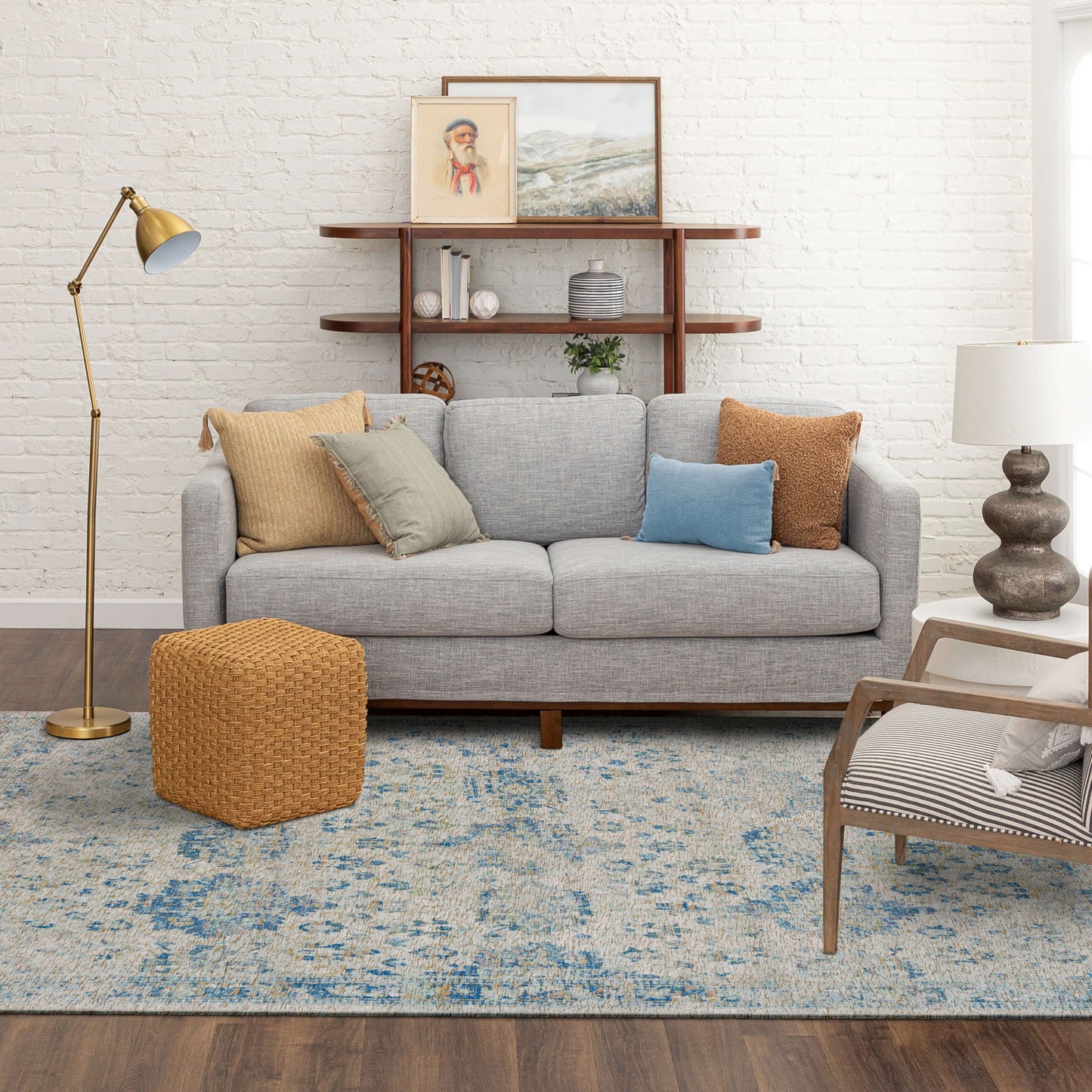 Karastan Rugs Witsand Blue Area Rug