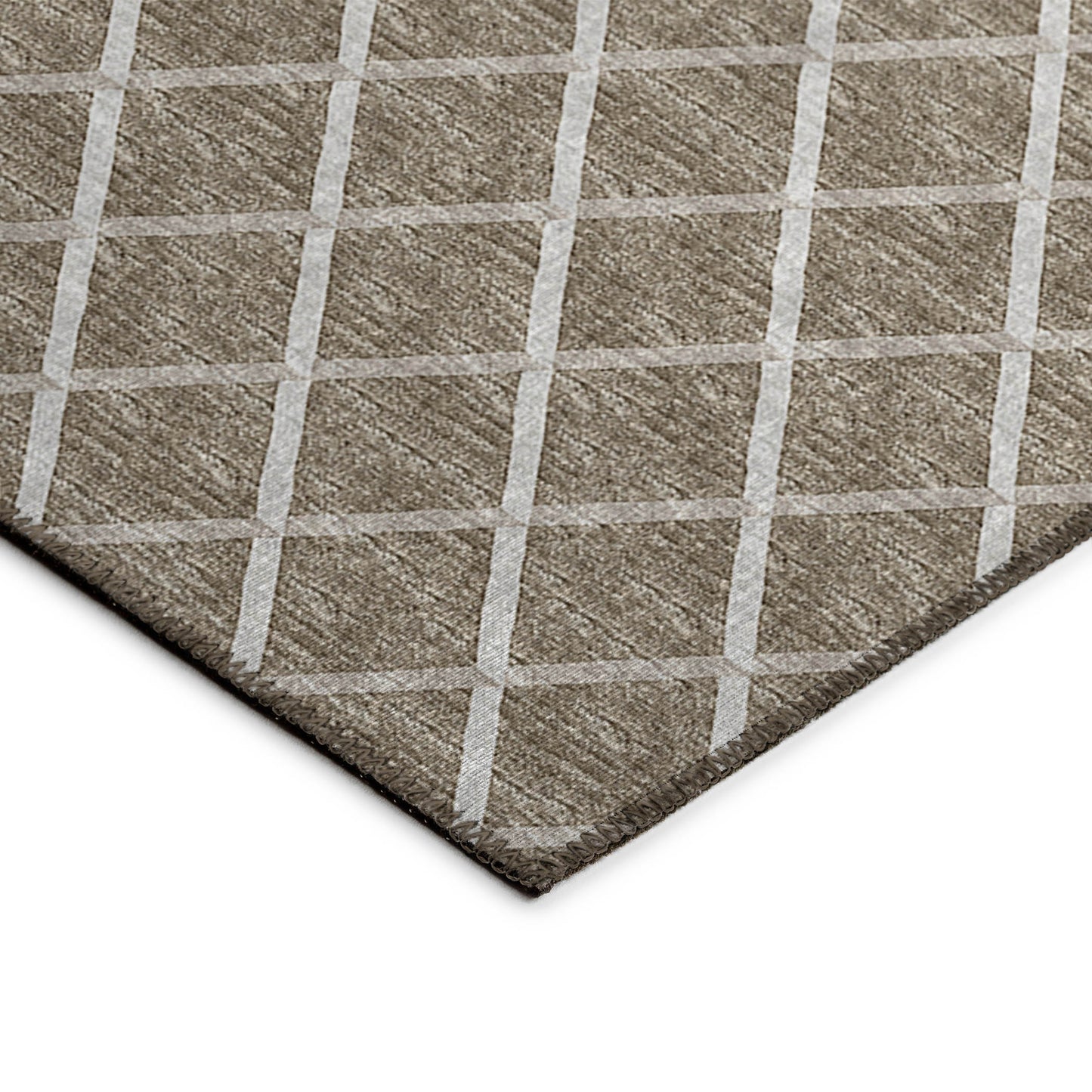 Indoor/Outdoor York YO1 Taupe Washable