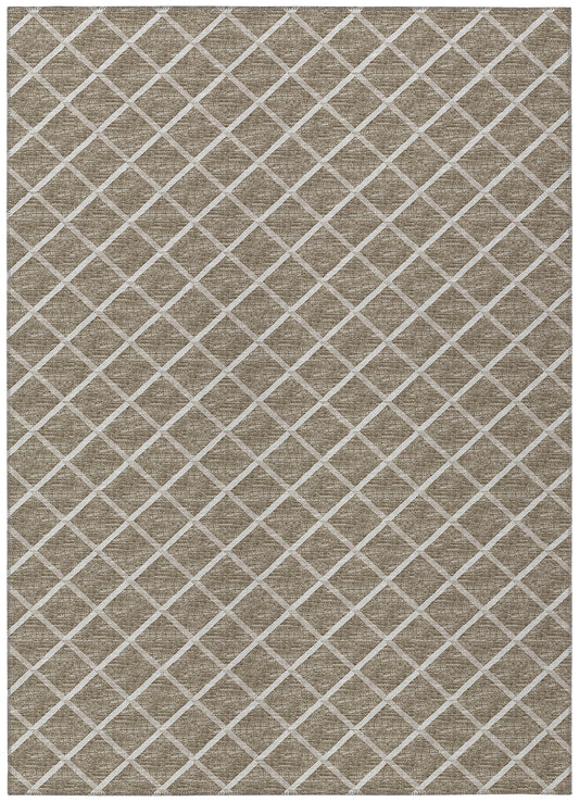 Indoor/Outdoor York YO1 Taupe Washable