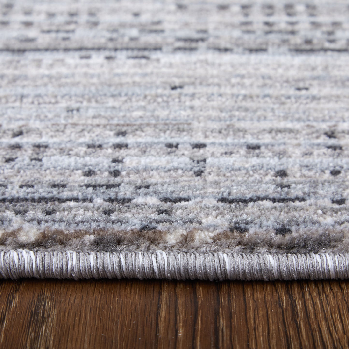 Deja Modern/Casual Gray/Ivory/Taupe Area Rug