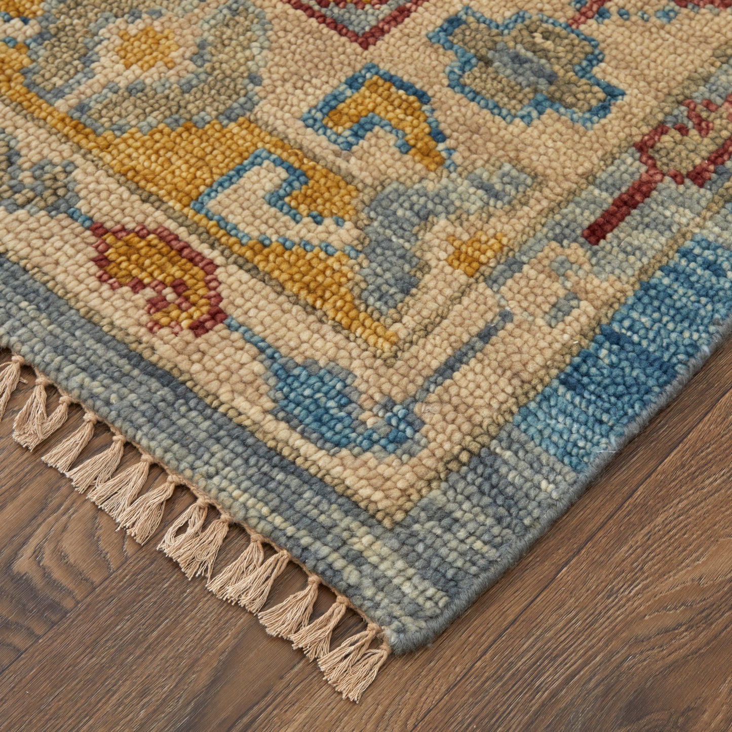 Fillmore Traditional/Bohemian & Eclectic/Vintage Blue/Yellow/Red Accent Rug