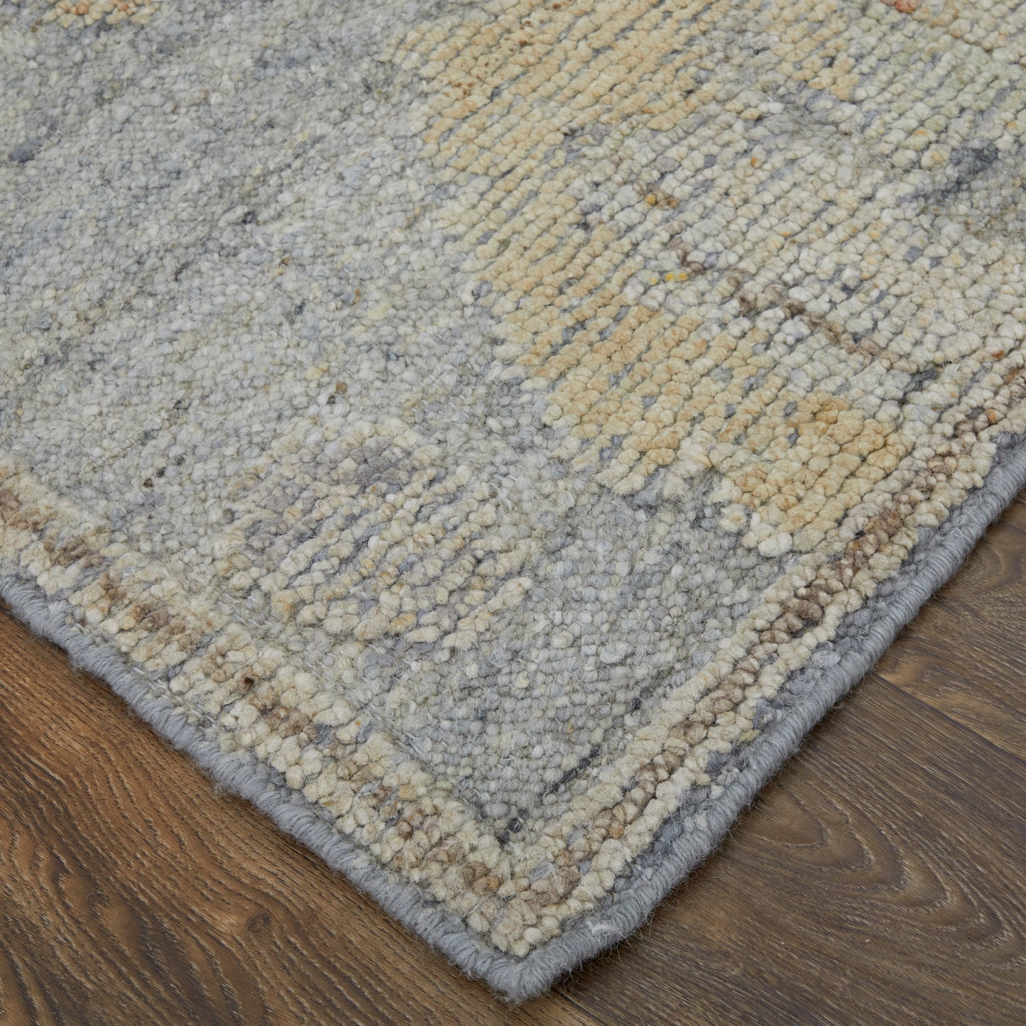 Grafton Transitional/Craftsman/Bohemian & Eclectic Blue/Gray/Yellow Accent Rug  Feizy Rugs Small Parcel,Feizy Rugs,Grafton,Blue/Gray/Yellow,2' x 3',Accent Rug,Wool,Transitional/Craftsman/Bohemian & Eclectic,India