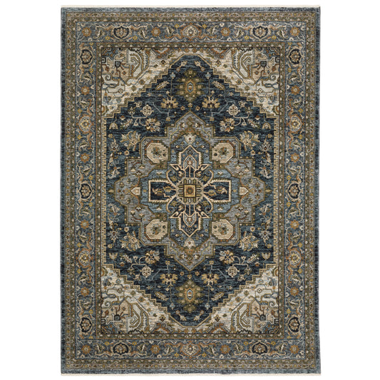 ABERDEEN 1144Q Blue Rug - ORIENTAL WEAVERS