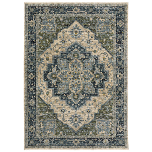 ABERDEEN 051G1 Blue Rug - ORIENTAL WEAVERS