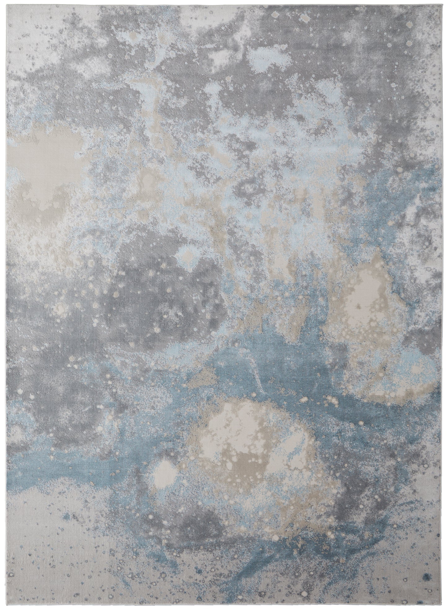 Astra Transitional/Industrial/Casual Blue/Gray Accent Rug