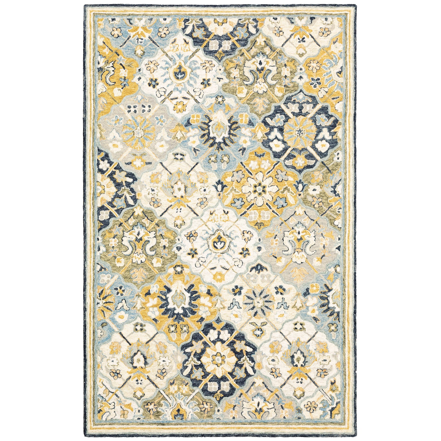 ALFRESCO 28406 Blue Rug - ORIENTAL WEAVERS