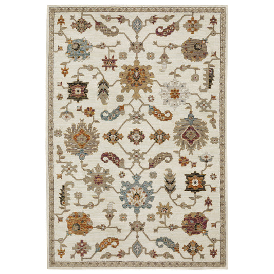 ANDORRA 2419B Ivory Rug - ORIENTAL WEAVERS