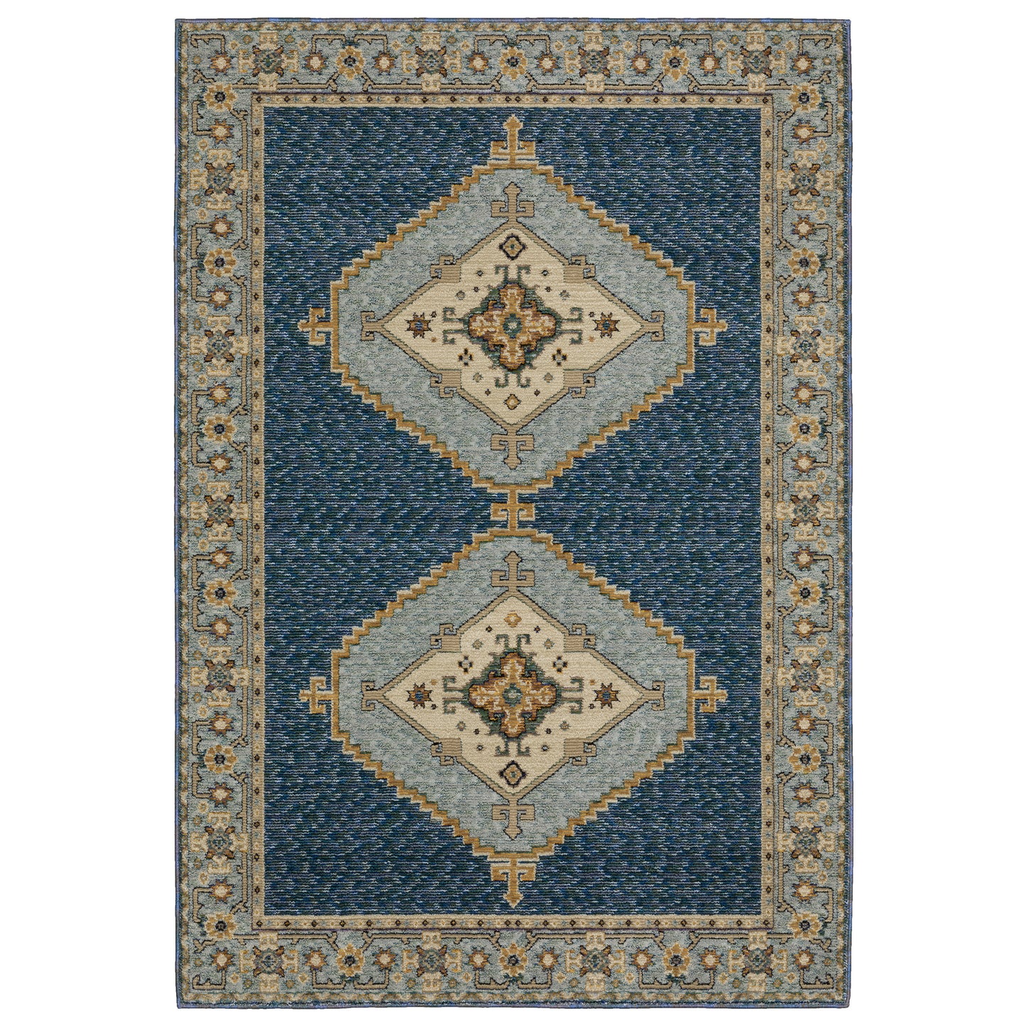 ANDORRA 2430A Blue Rug - ORIENTAL WEAVERS