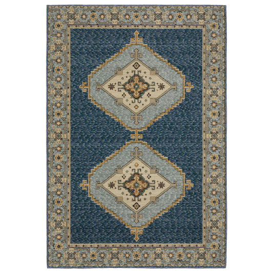 ANDORRA 2430A Blue Rug - ORIENTAL WEAVERS