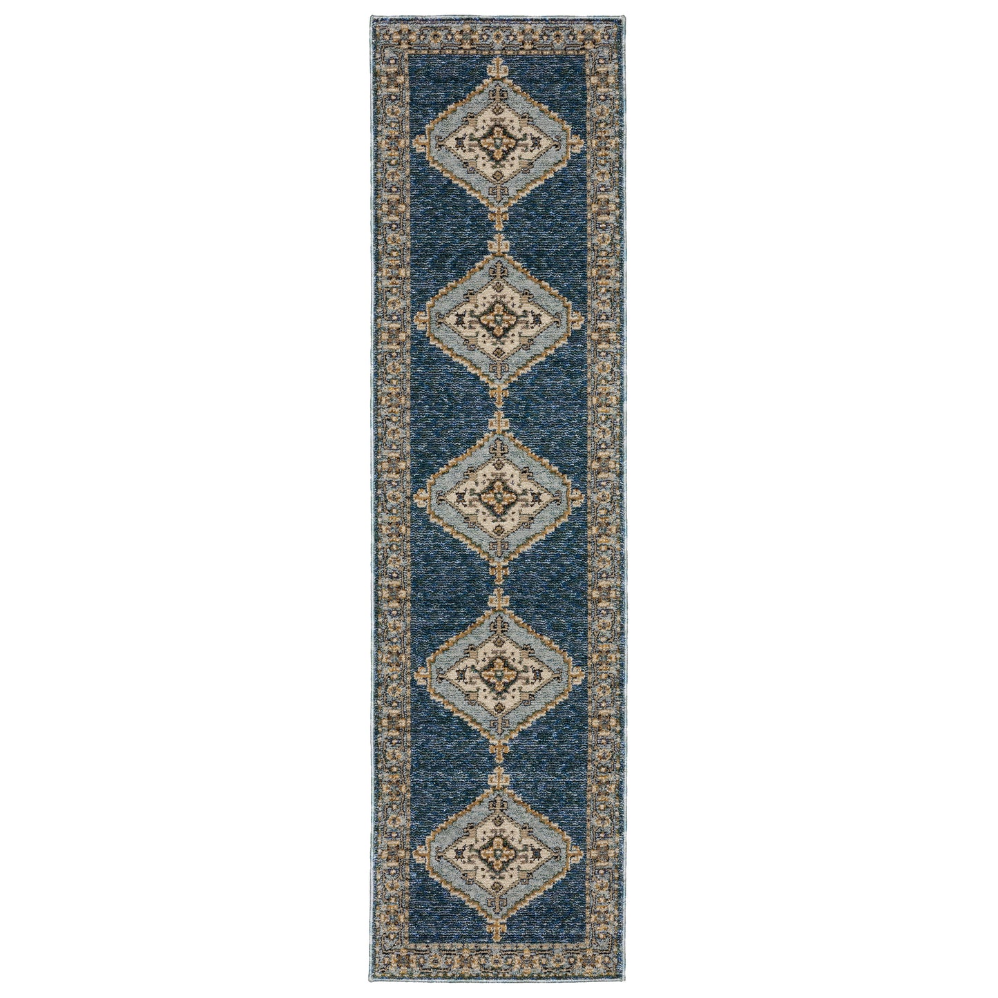 ANDORRA 2430A Blue Rug - ORIENTAL WEAVERS