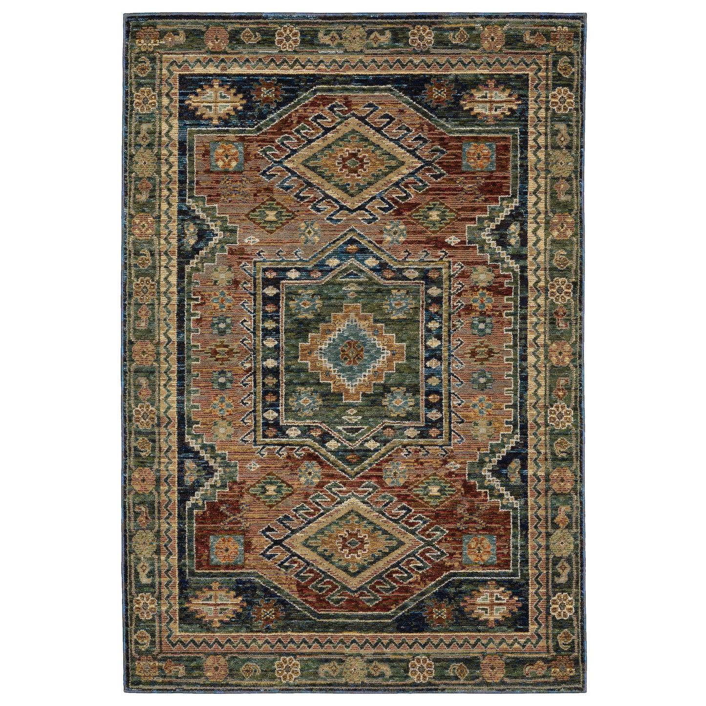 ANDORRA 2442A Blue Rug - ORIENTAL WEAVERS