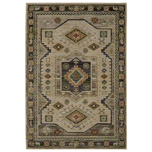 ANDORRA 2442D Green Rug - ORIENTAL WEAVERS