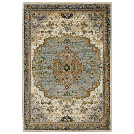 ANDORRA 2451B Ivory Rug - ORIENTAL WEAVERS