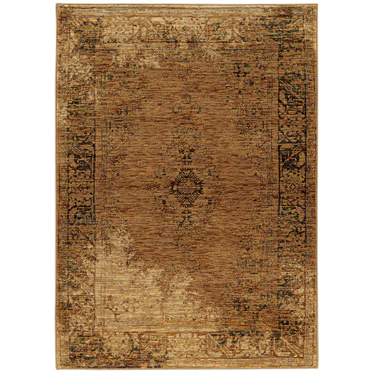 ANDORRA 6845D Gold Rug - ORIENTAL WEAVERS