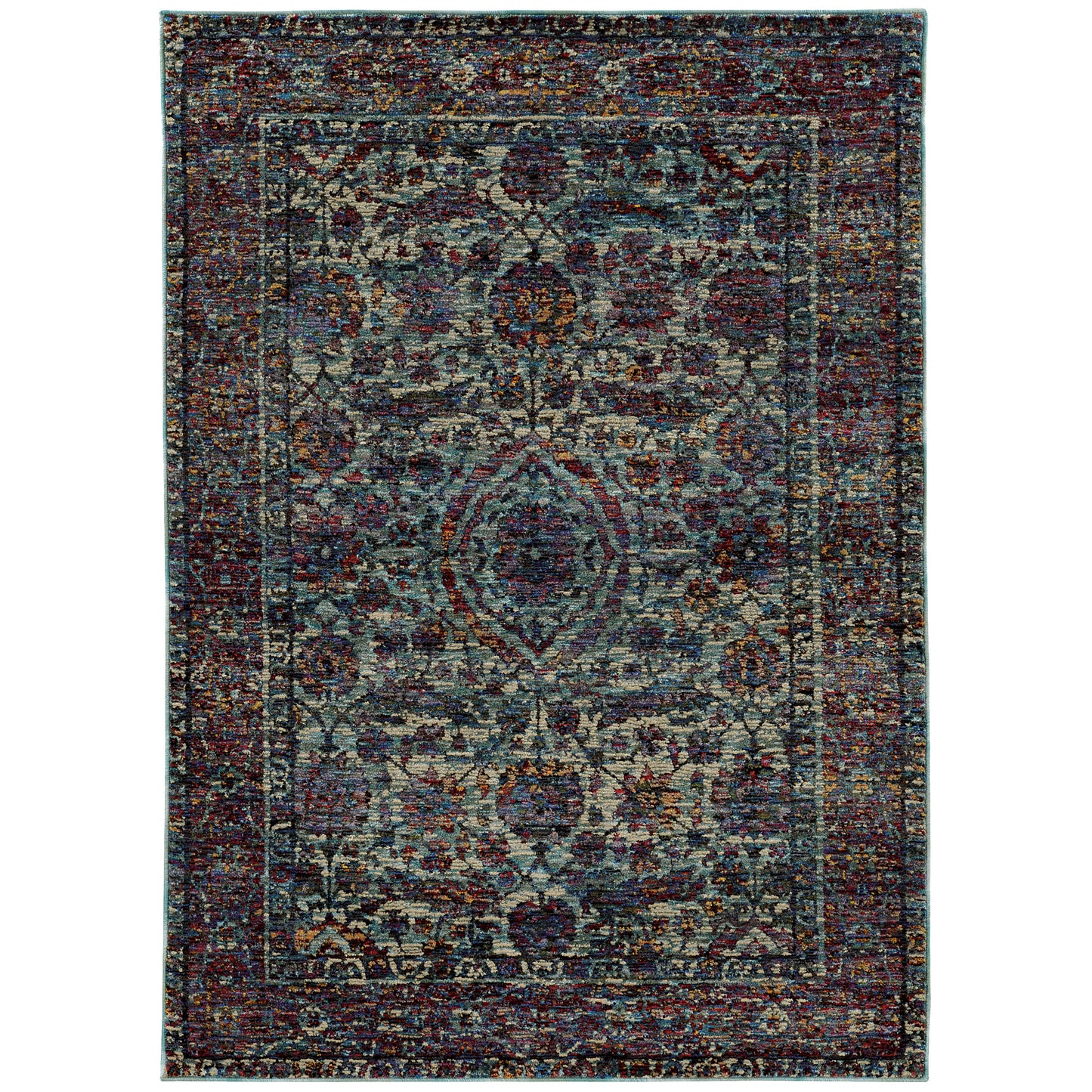 ANDORRA 6846B Blue Rug - ORIENTAL WEAVERS