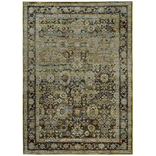 ANDORRA 7125C Green Rug - ORIENTAL WEAVERS