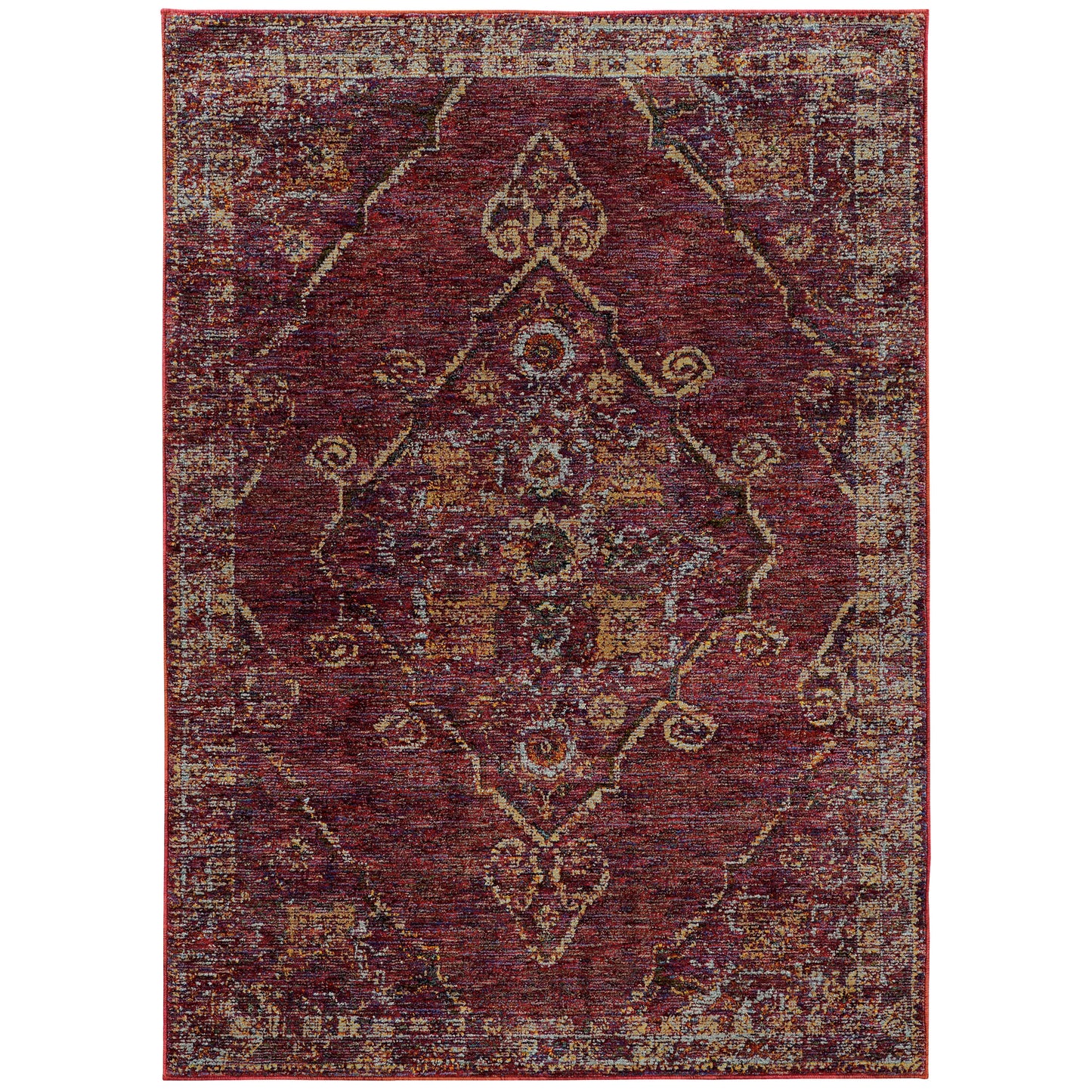 ANDORRA 7135E Red Rug - ORIENTAL WEAVERS