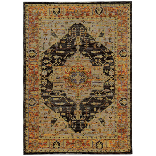 ANDORRA 7138B Gold Rug - ORIENTAL WEAVERS